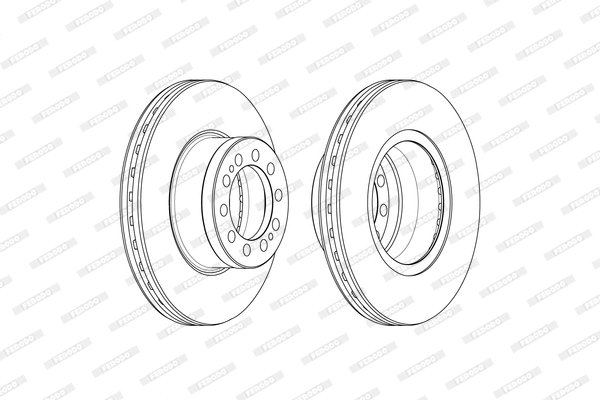 Disque de frein FERODO FCR372A