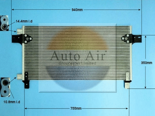 Condenseur, climatisation AUTO AIR GLOUCESTER 16-1377