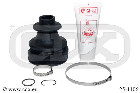 Jeu de joints-soufflets, arbre de commande CDX 25-1106