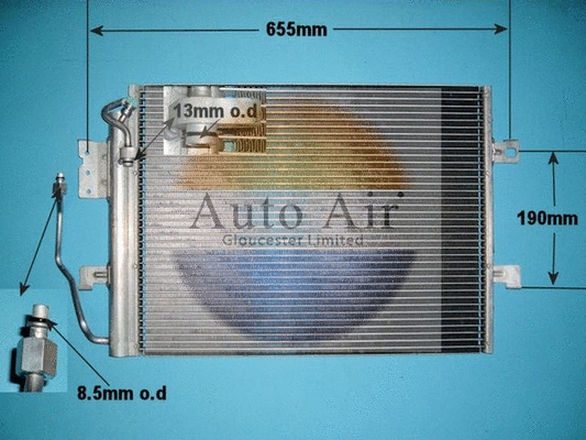 Condenseur, climatisation AUTO AIR GLOUCESTER 16-1205