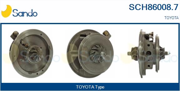 Groupe carter, turbocompresseur SANDO SCH86008.7