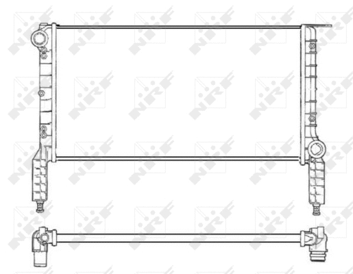 Radiateur, refroidissement du moteur NRF 53232