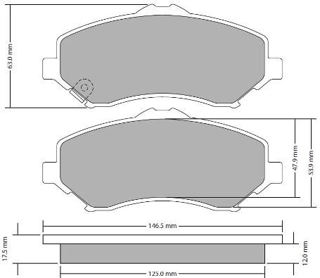Kit de plaquettes de frein, frein à disque FREMAX FBP-1727