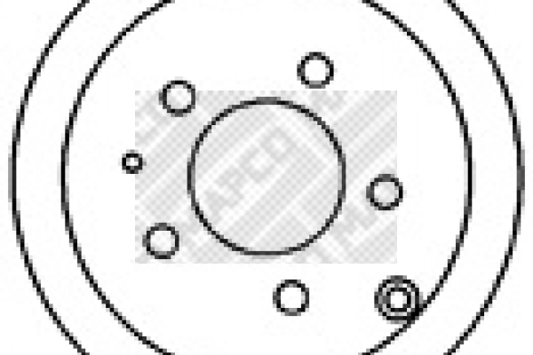 Disque de frein MAPCO 25532