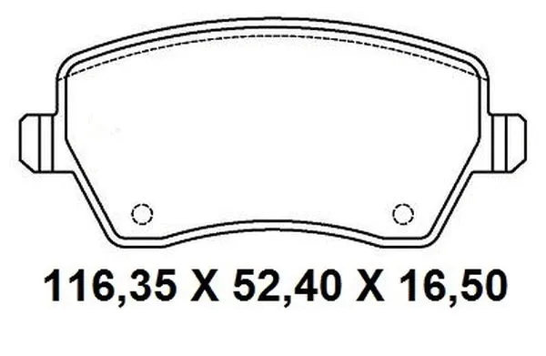Kit de plaquettes de frein, frein à disque NAKATA NKF 1354P