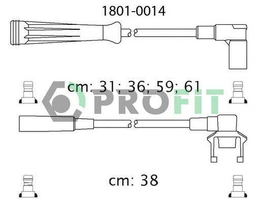Kit de câbles d'allumage PROFIT 1801-0014