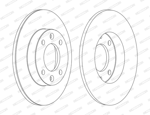 Disque de frein FERODO DDF1178P-1-D