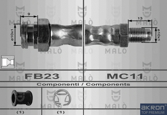 Flexible de frein AKRON-MALÒ 8407