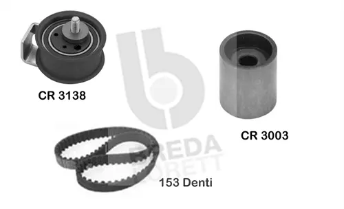 Kit de courroie crantée BREDA LORETT KCD0275