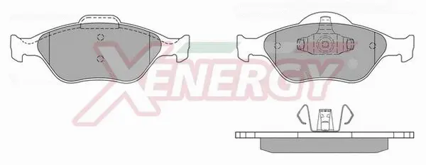Kit de plaquettes de frein, frein à disque AP XENERGY X40740