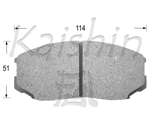 Kit de plaquettes de frein, frein à disque KAISHIN FK6070