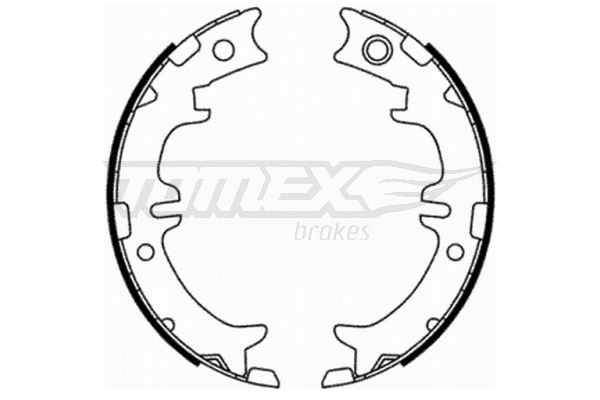Jeu de mâchoires de frein TOMEX Brakes TX 21-76