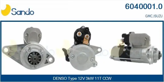 Démarreur SANDO 6040001.0