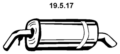 Silencieux arrière EBERSPÄCHER 19.5.17