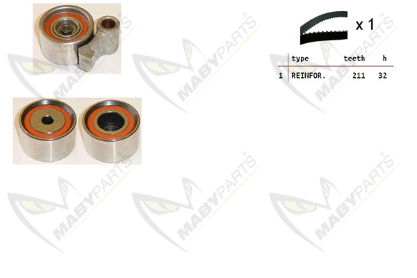 Kit de courroie crantée MABYPARTS OBK010307