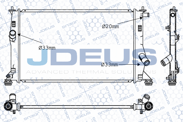 Radiateur, refroidissement du moteur JDEUS 016M38