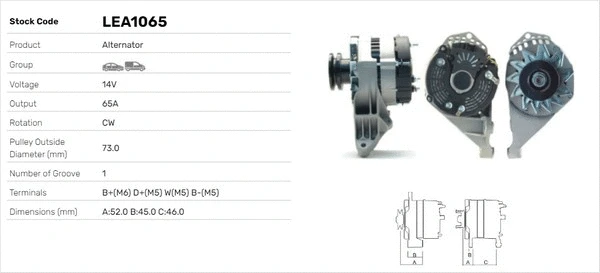 Alternateur LUSA LEA1065