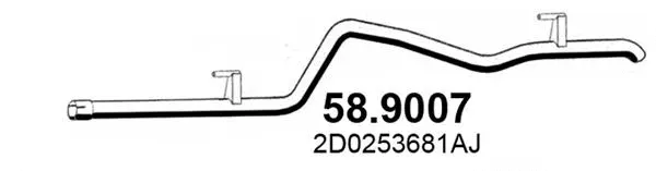 Tuyau d'échappement ASSO 58.9007