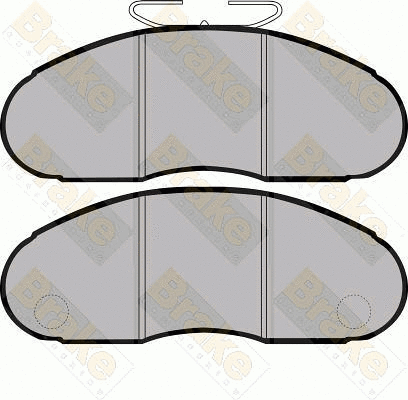 Kit de plaquettes de frein, frein à disque Brake ENGINEERING PA812