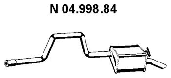 Silencieux arrière EBERSPÄCHER 04.998.84