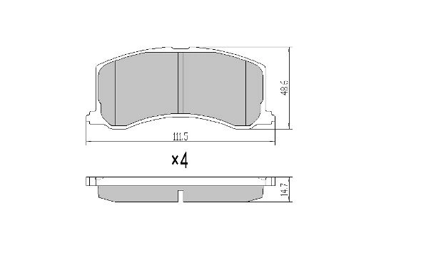Kit de plaquettes de frein, frein à disque FREMAX FBP-1775