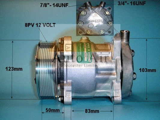 Compresseur, climatisation AUTO AIR GLOUCESTER 14-0103B