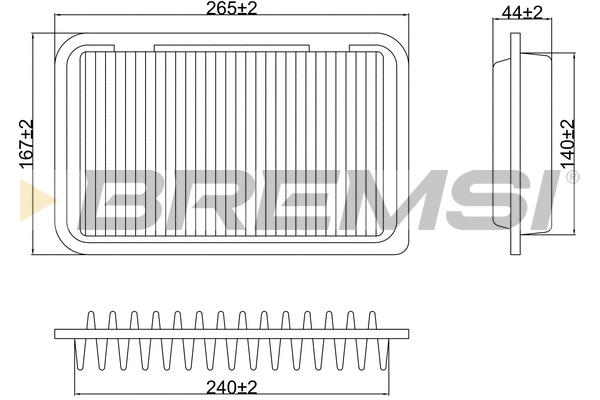 Filtre à air BREMSI FA0629