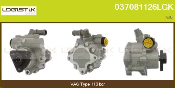 Pompe hydraulique, direction LGK 037081126LGK
