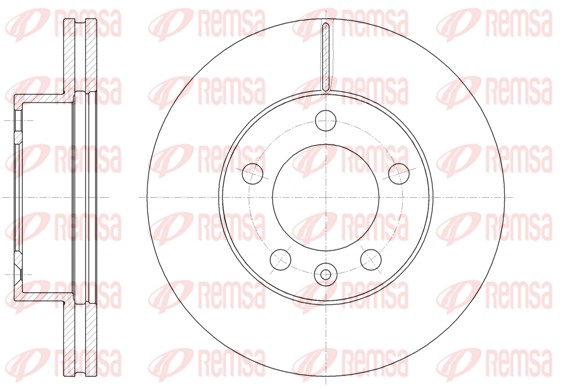 Disque de frein REMSA 61475.10