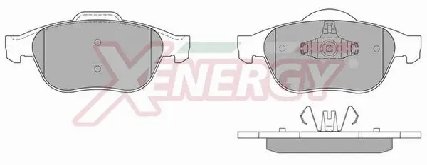 Kit de plaquettes de frein, frein à disque AP XENERGY X40819
