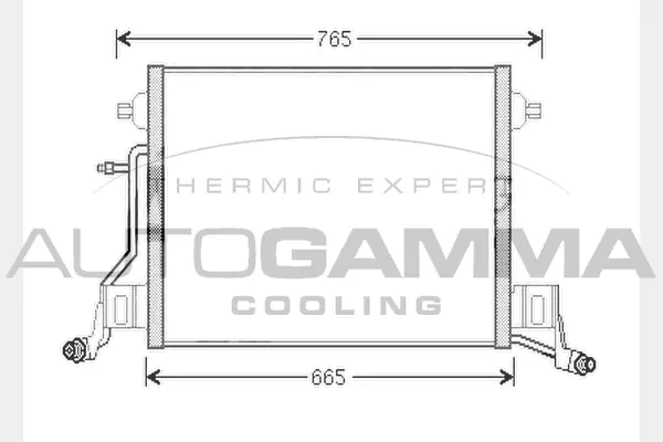 Condenseur, climatisation AUTOGAMMA 104464