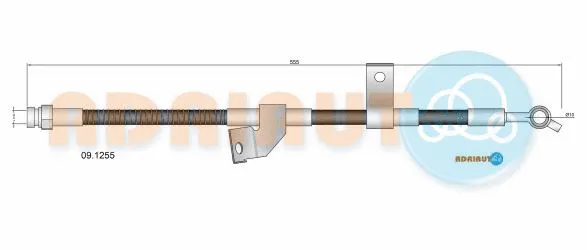 Flexible de frein ADRIAUTO 09.1255