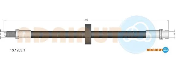 Flexible de frein ADRIAUTO 13.1203.1