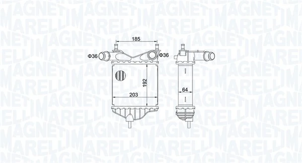 Refroidisseur d'air de suralimentation MAGNETI MARELLI 351319204080
