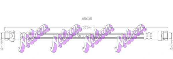 Flexible de frein KAWE H5635