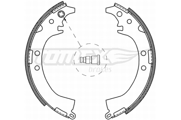 Jeu de mâchoires de frein TOMEX Brakes TX 21-07