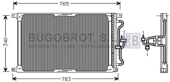 Condenseur, climatisation BUGOBROT 62-JR5004