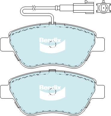 Kit de plaquettes de frein, frein à disque BENDIX-SEA DB2258 GCT