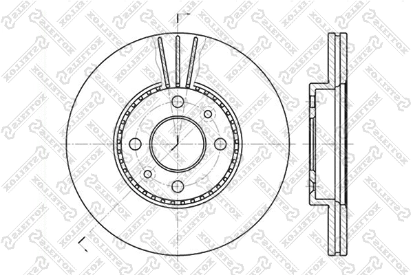 Disque de frein STELLOX 6020-3911V-SX