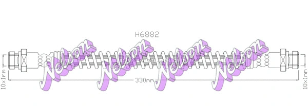 Flexible de frein KAWE H6882