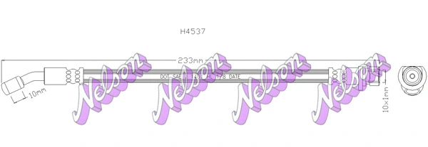 Flexible de frein KAWE H4537