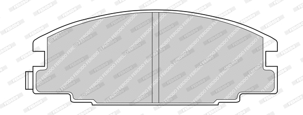 Kit de plaquettes de frein, frein à disque FERODO FDB678-D