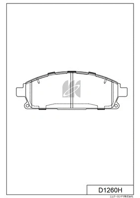 Kit de plaquettes de frein, frein à disque MK Kashiyama D1260H