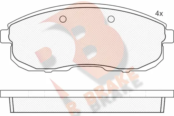Kit de plaquettes de frein, frein à disque R BRAKE RB1100