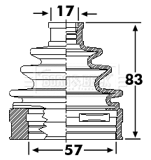 Jeu de joints-soufflets, arbre de commande BORG & BECK BCB6239