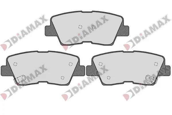 Kit de plaquettes de frein, frein à disque DIAMAX N09767
