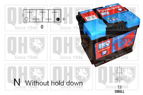 Batterie de démarrage QUINTON HAZELL QBT0443