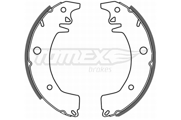 Jeu de mâchoires de frein TOMEX Brakes TX 21-03
