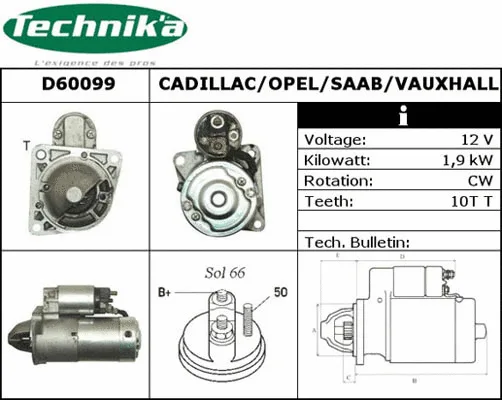 Démarreur Technika D60099