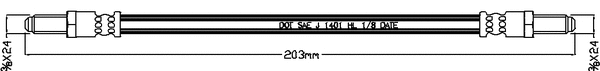 Flexible de frein JURATEK JBH1074
